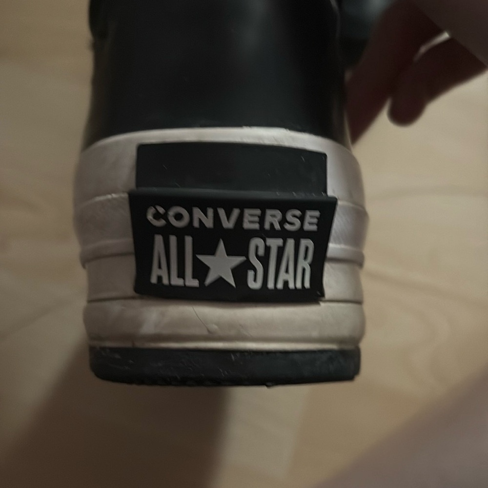 Converse Black and White Platform Boots - Picture 5 of 7